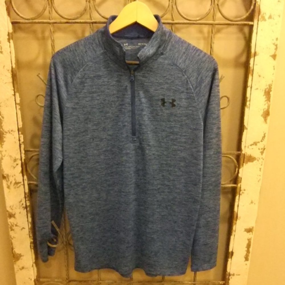 UNDER ARMOUR ZIPPERED PULLOVER L/S SHIRT- SMALL